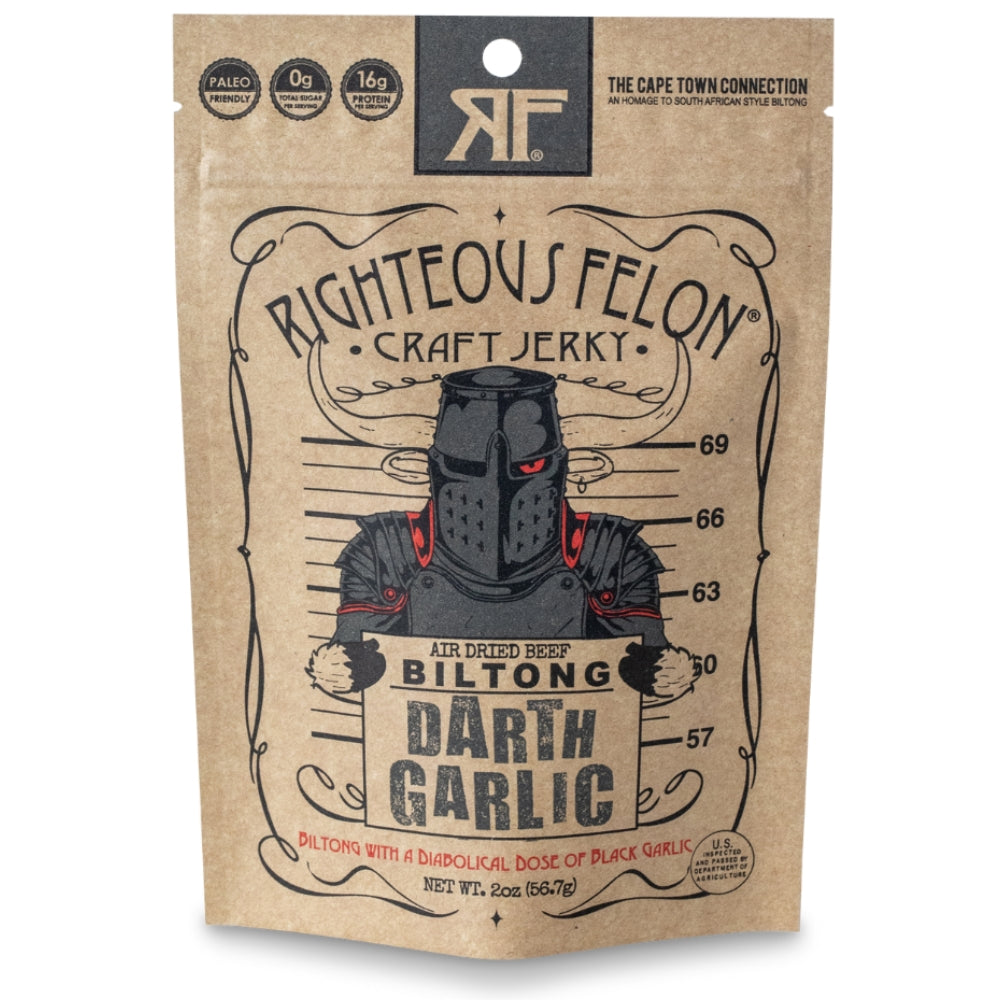 Righteous Felon Darth Garlic Biltong 2oz (8ct) – RTZN Brand Strategy