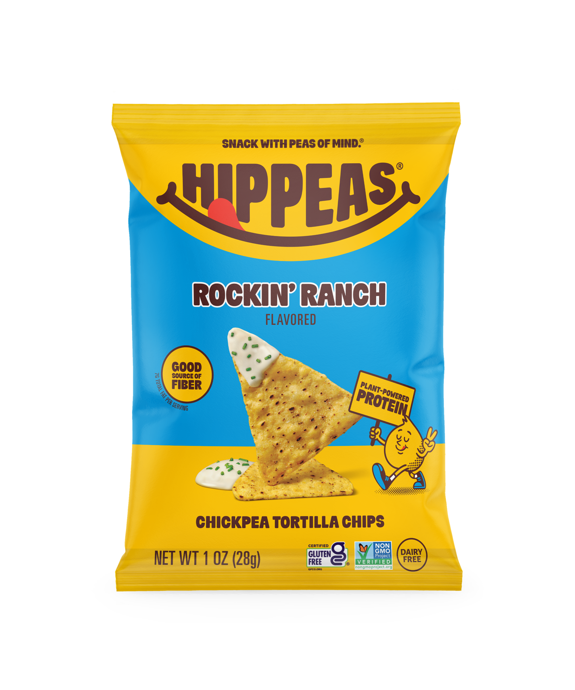 Hippeas Vegan Rockin' Ranch Chickpea Tortilla Chips 1oz (21ct