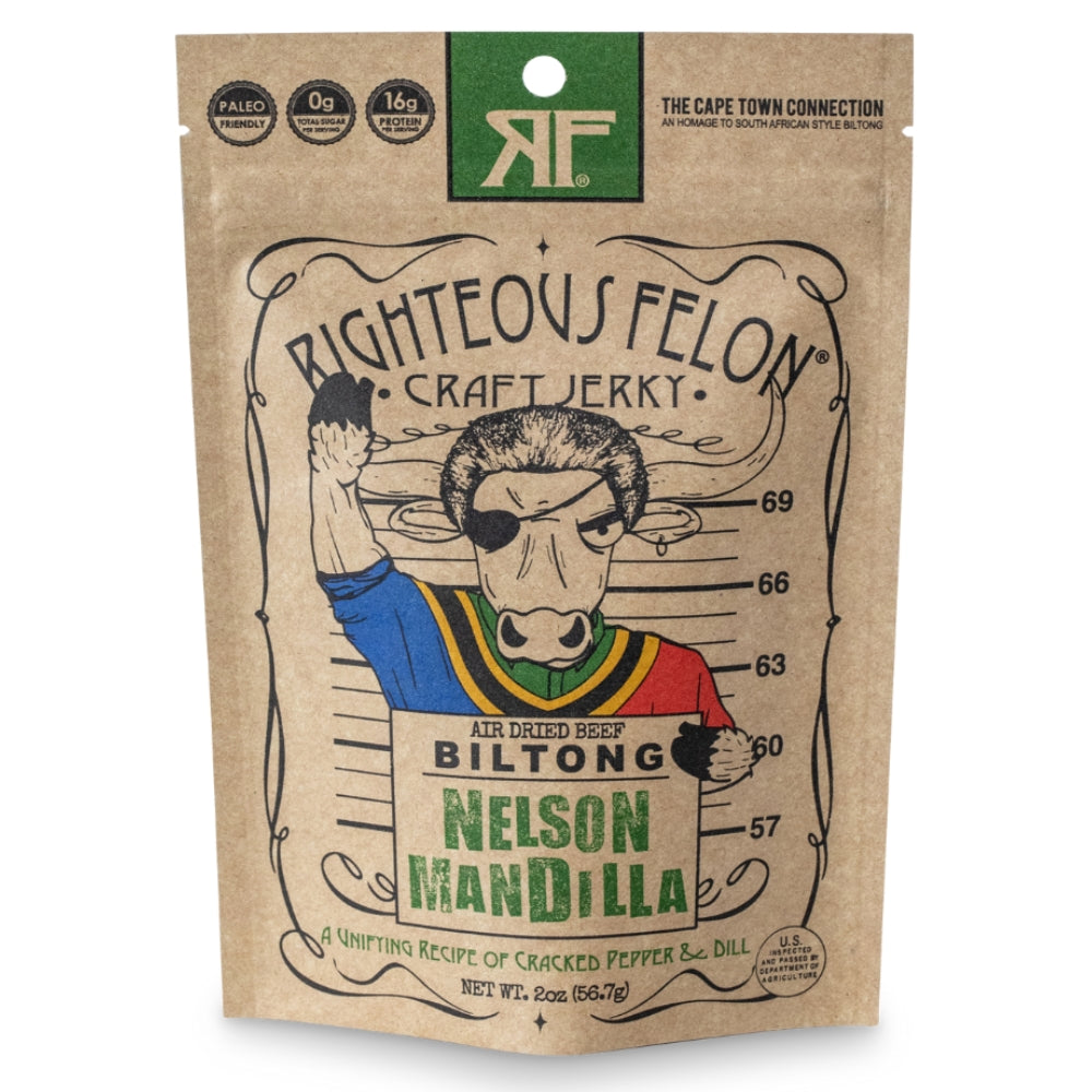 Righteous Felon Nelson Mandilla Biltong 2oz (8ct) – RTZN Brand