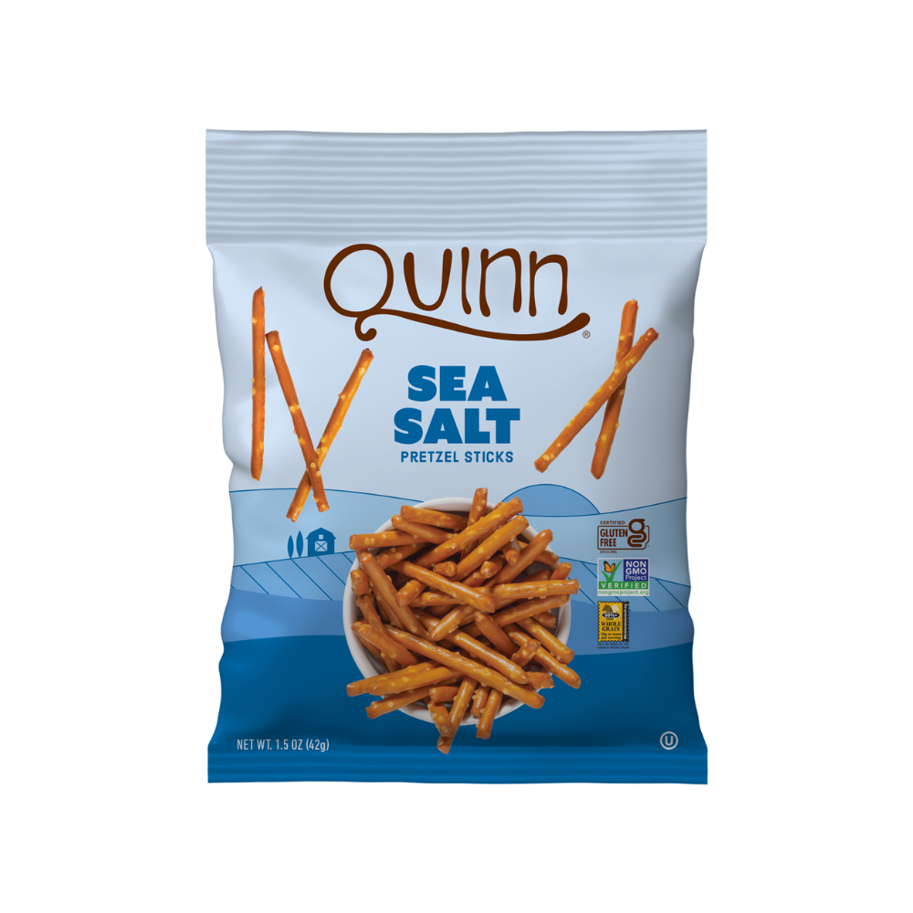 Quinn Whole Grain Sea Salt Pretzel Sticks 1.5oz (36ct) – RTZN