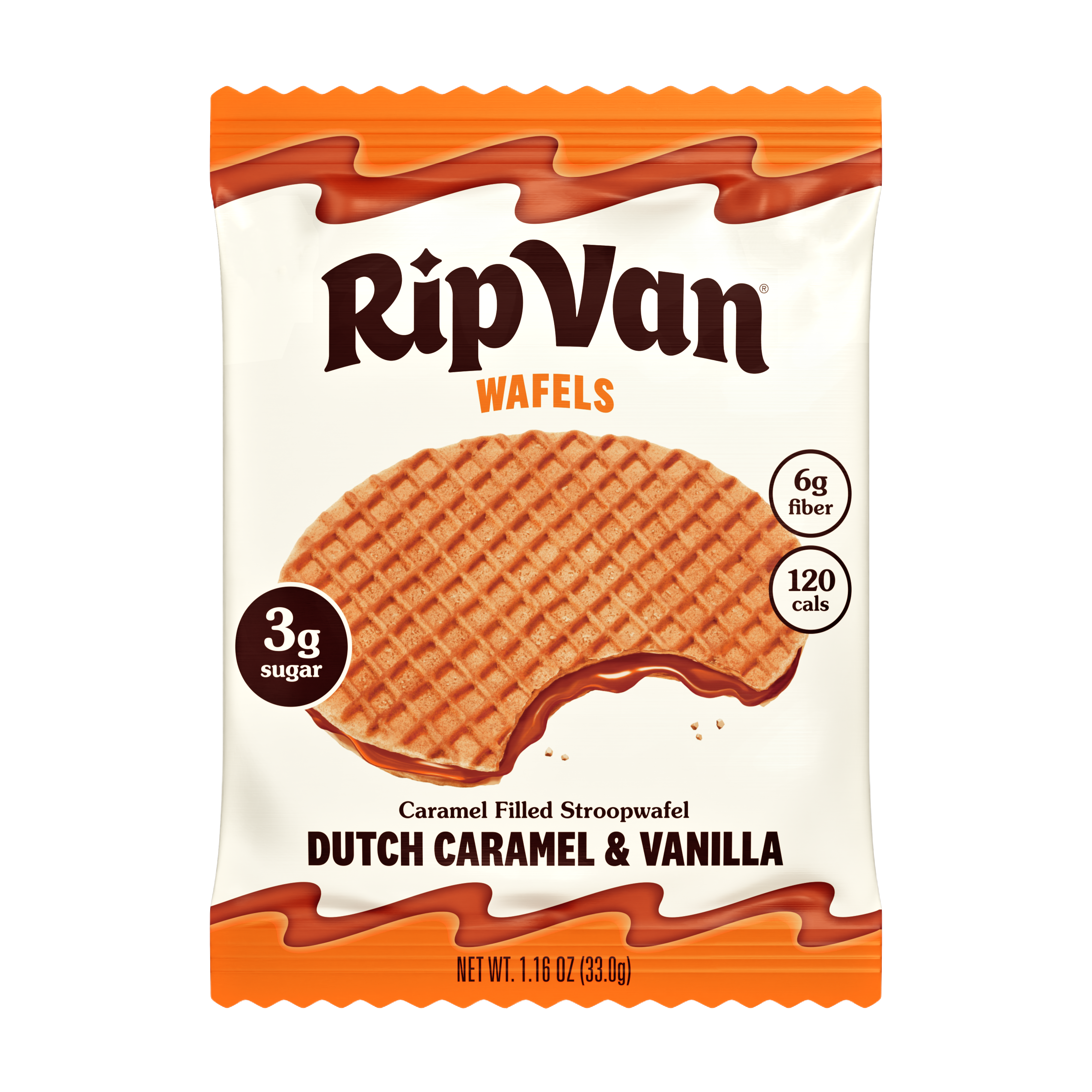 Rip Van Dutch Caramel & Vanilla Stroopwafel Cookies 1.16oz (48ct Rip Van Dutch Caramel & Vanilla Stroopwafel Cookies 1.16oz (48ct