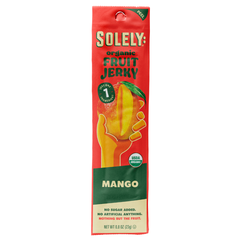 Solely Organic Mango Fruit Jerky Strip 0.8oz (12ct) – RTZN Brand 