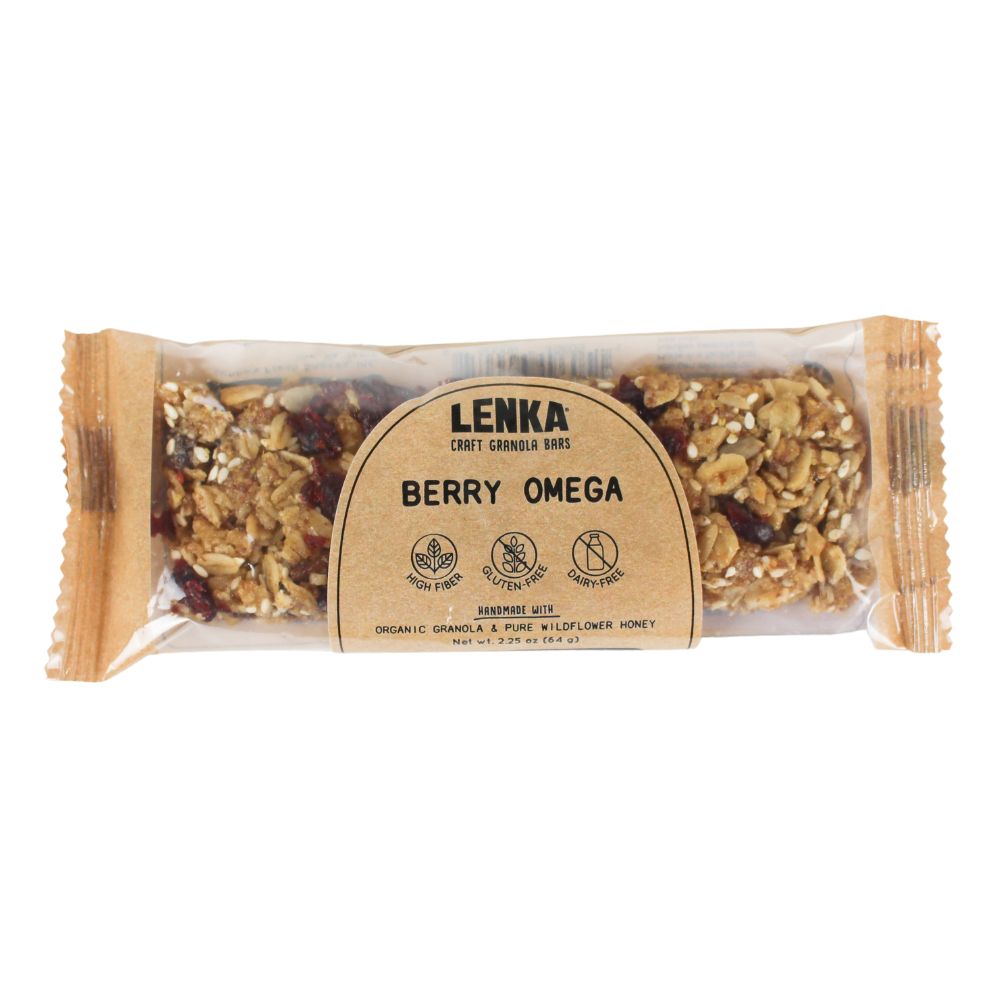 Lenka Berry Omega Granola Bars 2.25oz