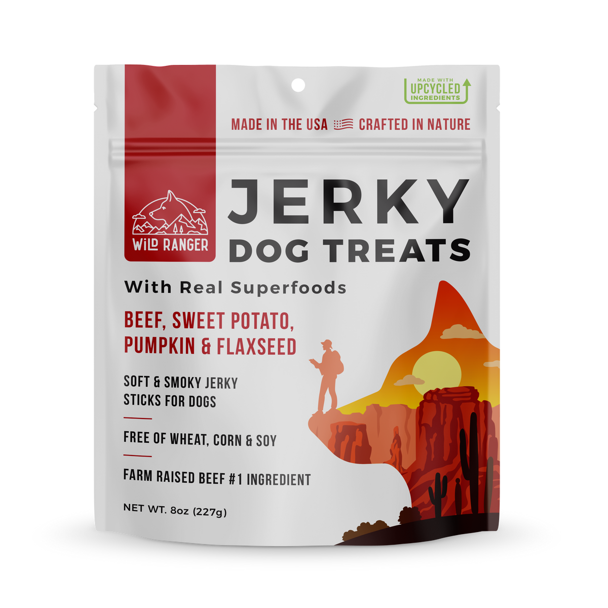 Wild Ranger Beef Jerky Dog Treats 8oz (6ct)