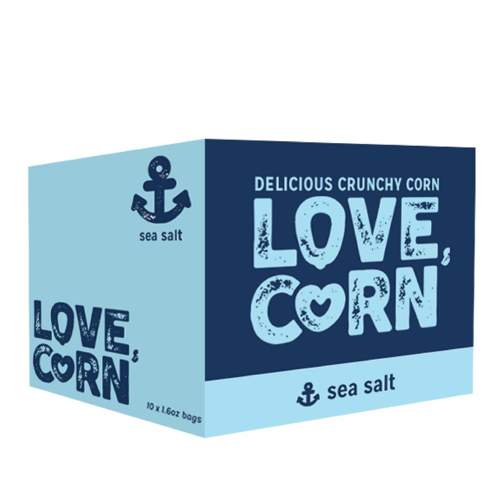 Love Corn Sea Salt Premium Roasted Corn 1.6oz FULL 10CT CASE