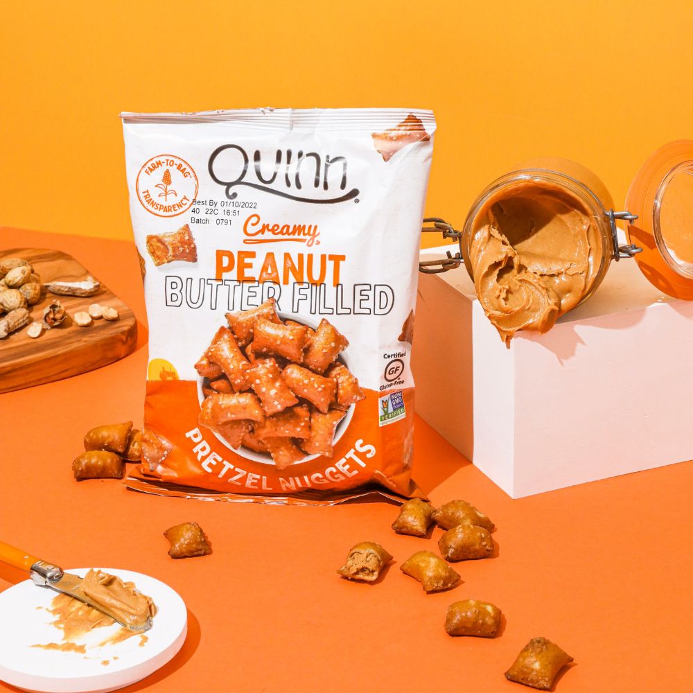 Quinn Creamy Peanut Butter Filled Pretzel Nuggets lifestyle image