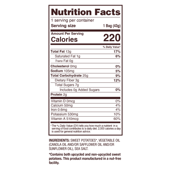 Uglies "Sweets!" Sweet Potato Chips 1.5oz (24ct)