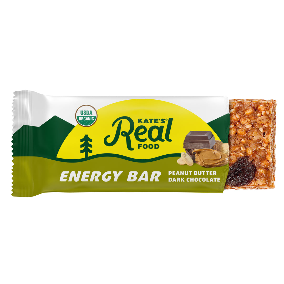 Kate's Real Food Peanut Butter Dark Chocolate Oat Energy Bar 2.2oz (12ct)