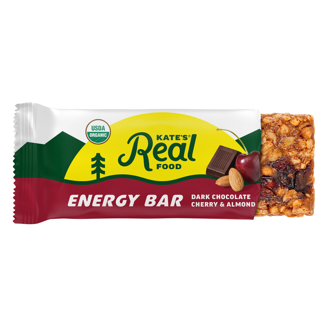 Kate's Real Food Dark Chocolate Cherry & Almond Oat Energy Bar 2.2oz (12ct)