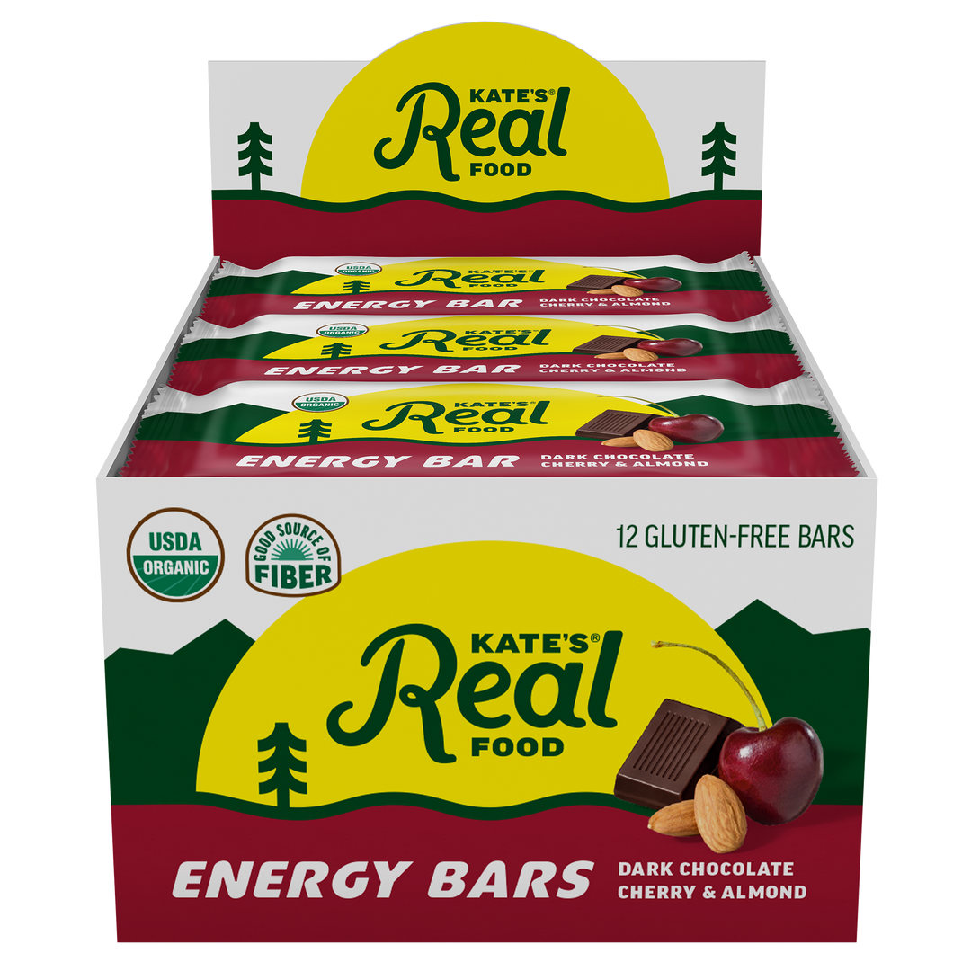 Kate's Real Food Dark Chocolate Cherry & Almond Oat Energy Bar 2.2oz (12ct)
