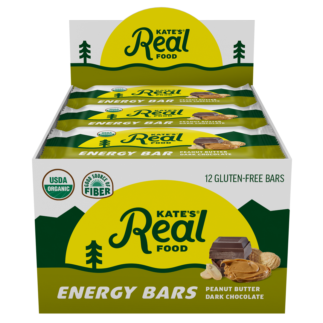 Kate's Real Food Peanut Butter Dark Chocolate Oat Energy Bar 2.2oz (12ct)