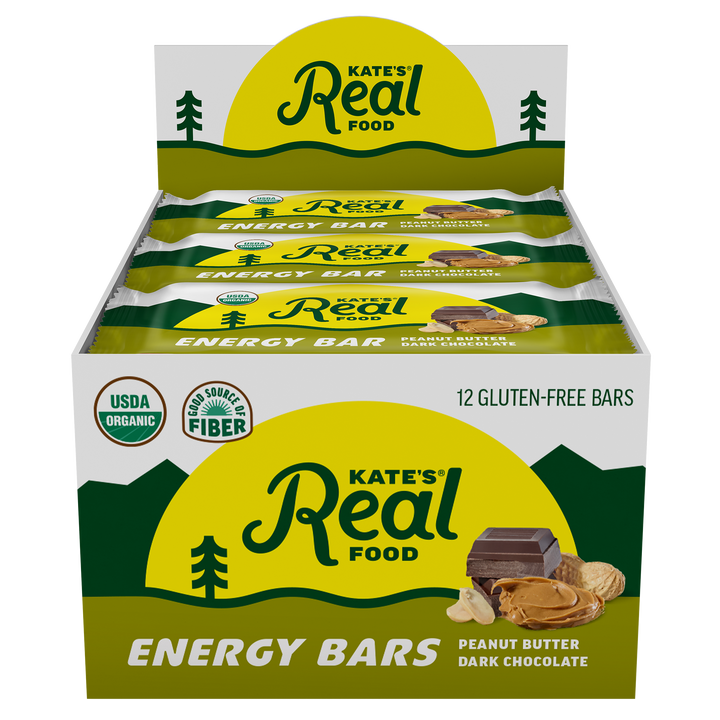 Kate's Real Food Peanut Butter Dark Chocolate Oat Energy Bar 2.2oz (12ct)