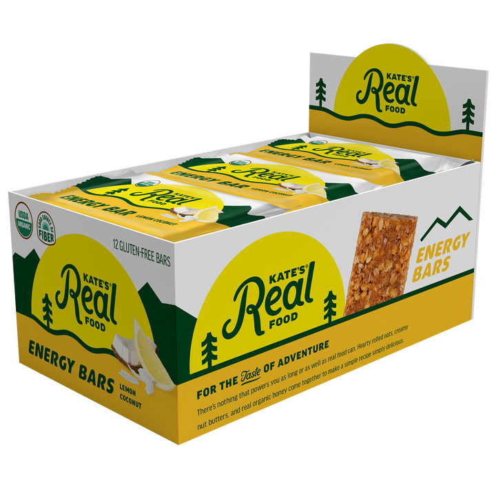 Kate's Real Food Lemon Coconut Oat Energy Bar 2.2oz (12ct)