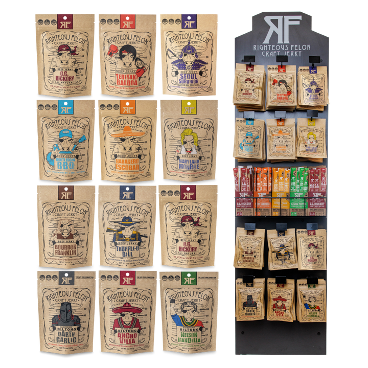 Righteous Rack Righteous Felon Jerky Tall Rack Display – RTZN Brand Strategy
