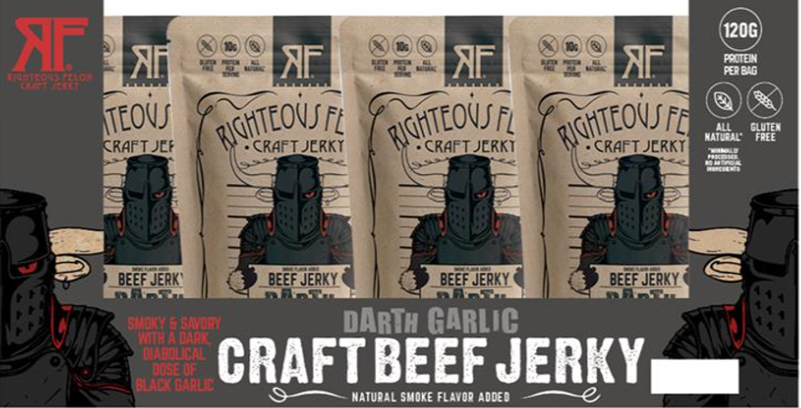 Darth Garlic Beef Jerky Bulk Bag 12oz