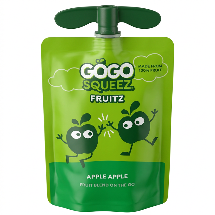 GoGo SqueeZ Apple Apple Applesauce Pouch 3.2oz (48ct)