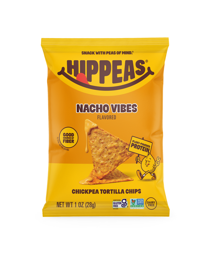 Hippeas Vegan Nacho Vibes Chickpea Tortilla Chips 1oz (21ct)