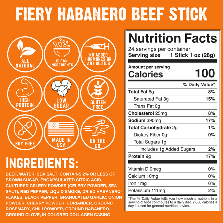 Fiery Habanero Sticks