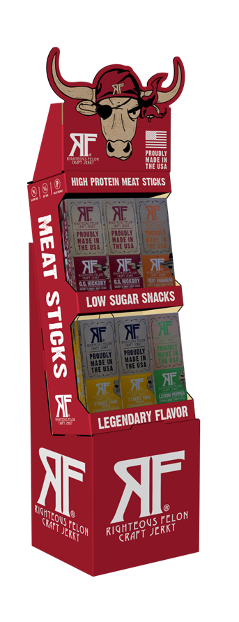 Righteous Felon 1oz Meat Stick Shipper Display (144ct)
