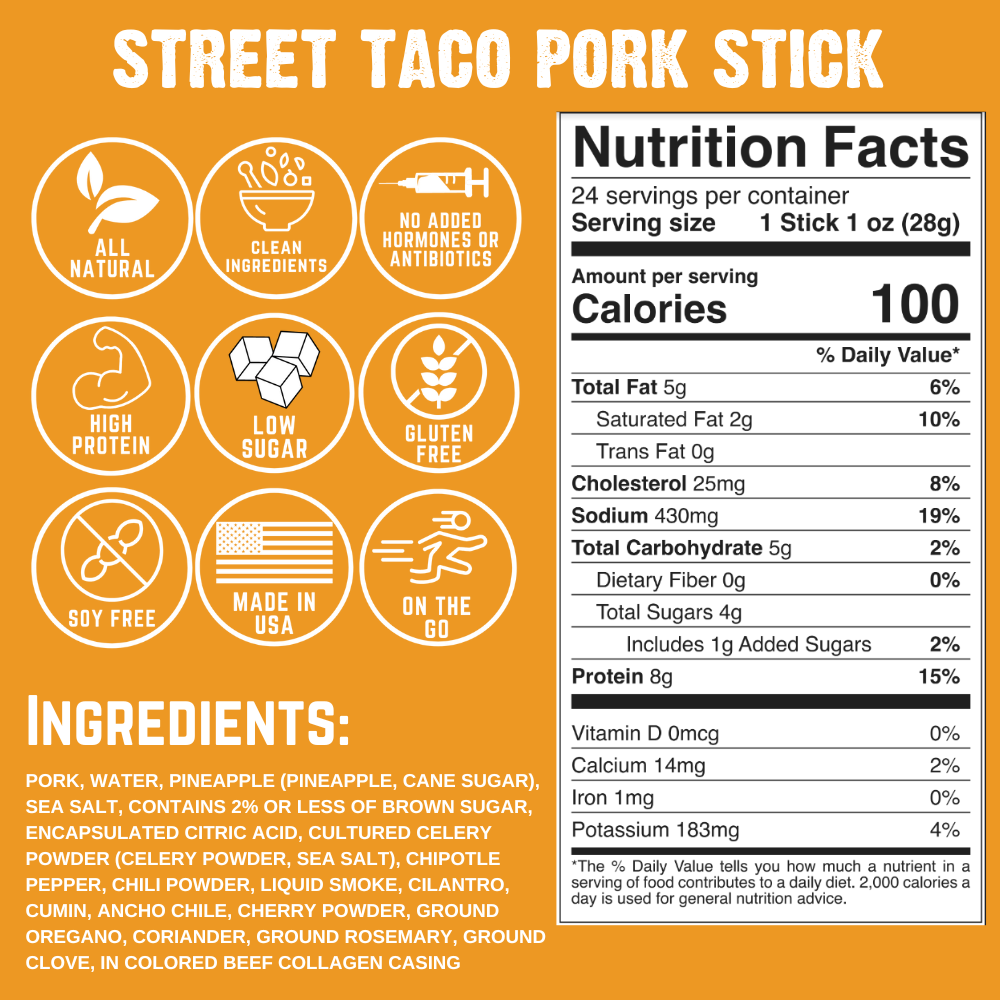Street Taco Stick Nutrition Info