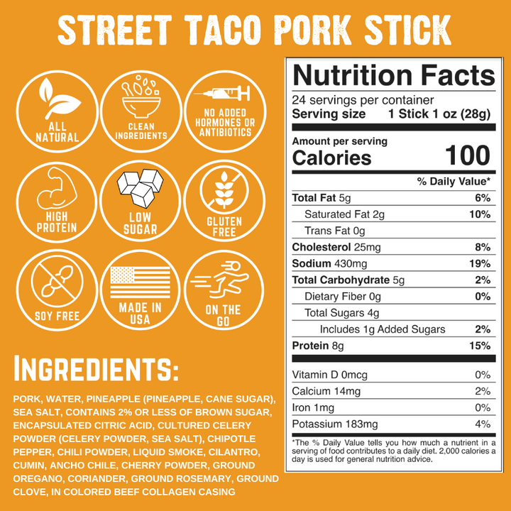 Street Taco Stick Nutrition Info