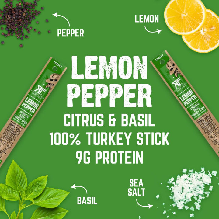 Righteous Felon Lemon Pepper Turkey Stick 1oz (24ct)