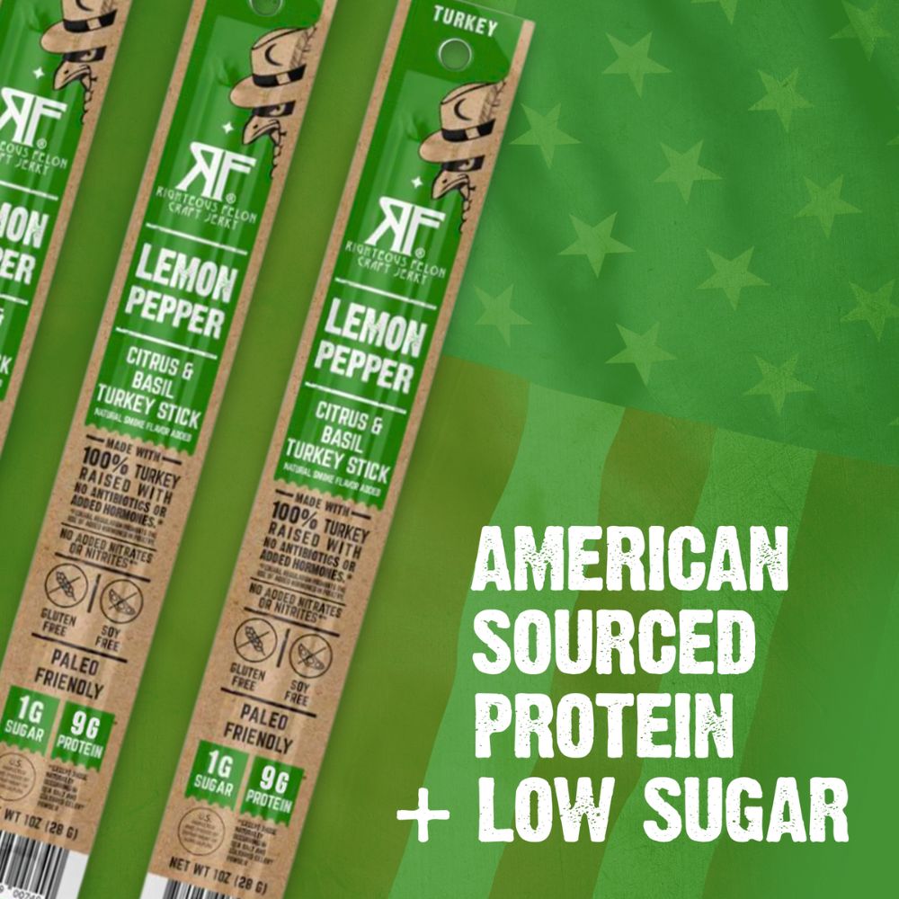 Righteous Felon Lemon Pepper Turkey Stick 1oz (24ct)