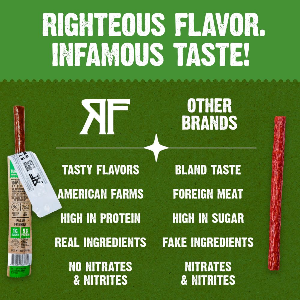 Righteous Felon Lemon Pepper Turkey Stick 1oz (24ct)