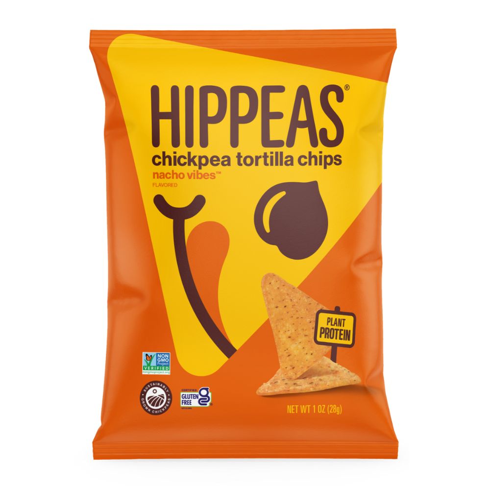 Hippeas Vegan Nacho Vibes Tortilla Chips, 1oz