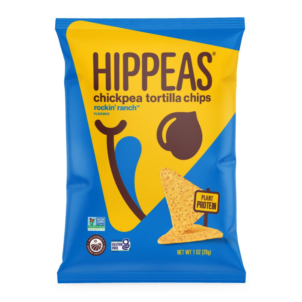 Hippeas Rockin&#39; Ranch Tortilla Chips, 1oz
