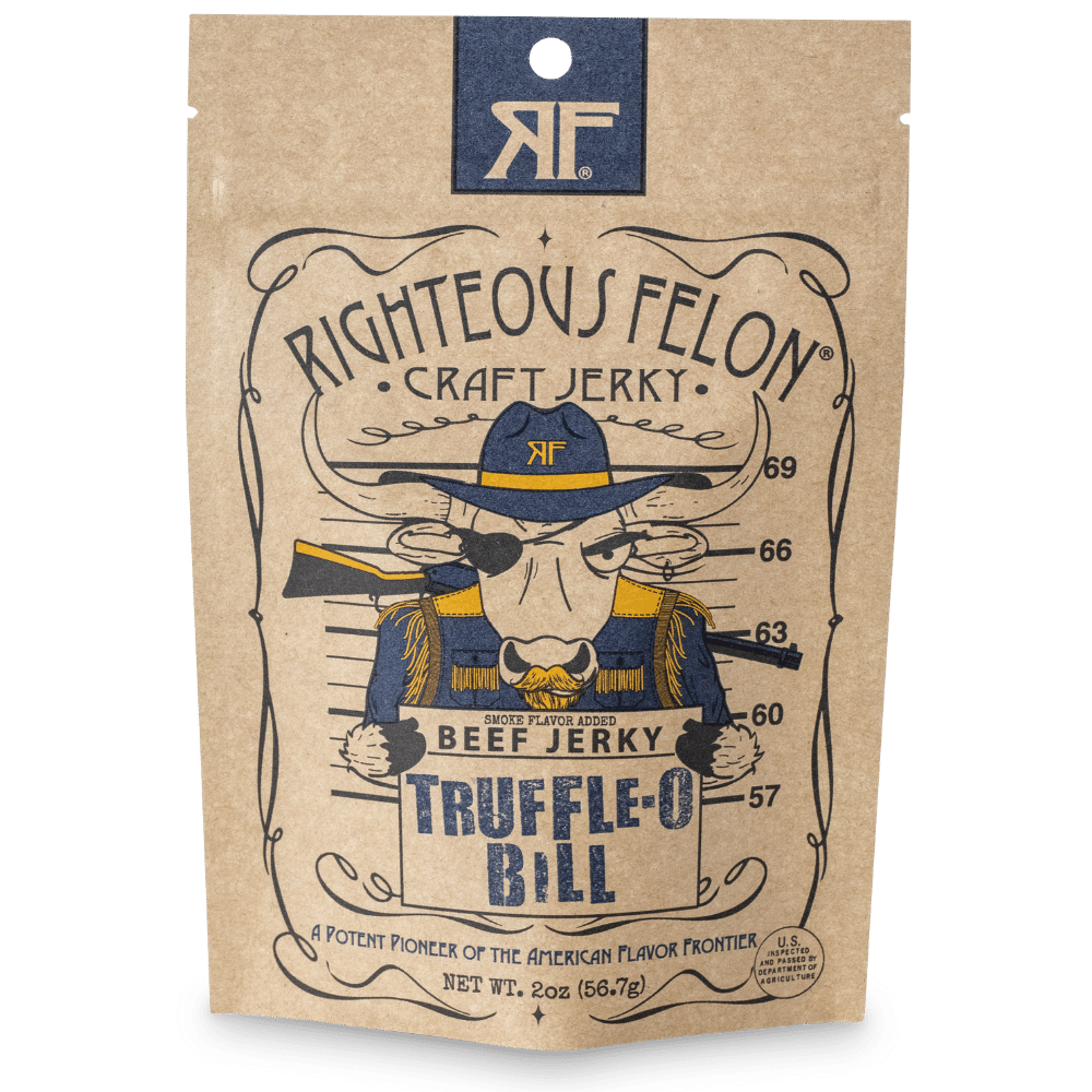Righteous Felon Truffle-O Bill Beef Jerky 2oz (8ct)