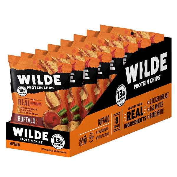Wilde Buffalo Chicken Protein Chips 1.34oz (8ct) RTZN Brand Strategy