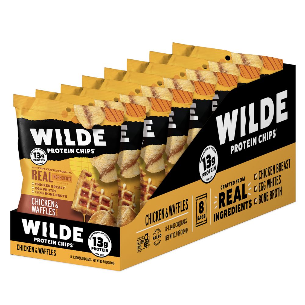 Wilde Chips - 1.34oz Chicken &amp; Waffles full case
