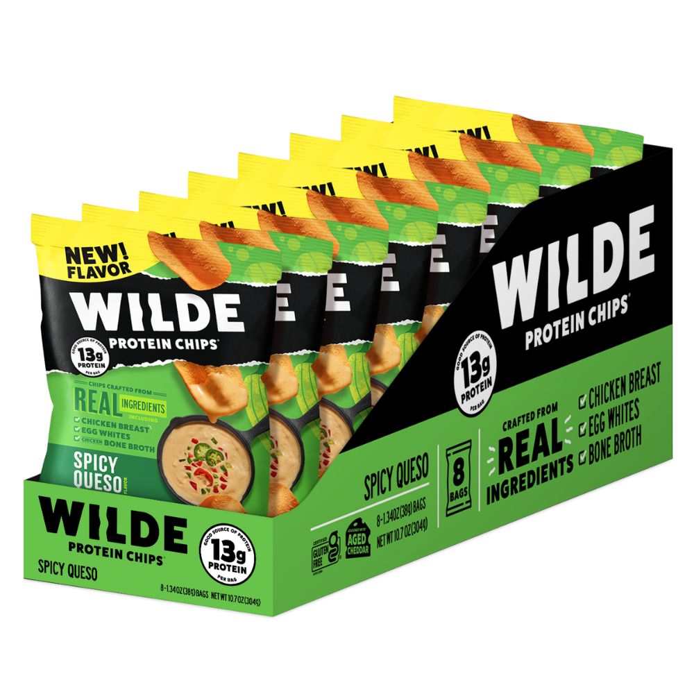 Full case Wilde Chips - 1.34oz Spicy Queso 