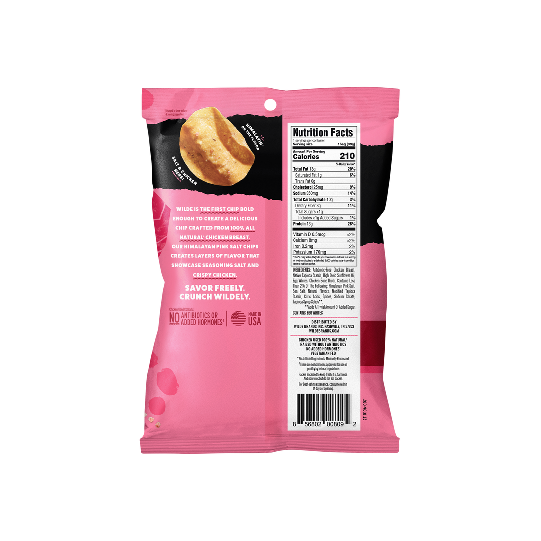 WILDE Himalayan Pink Salt Protein Chips 1.34oz (8ct)