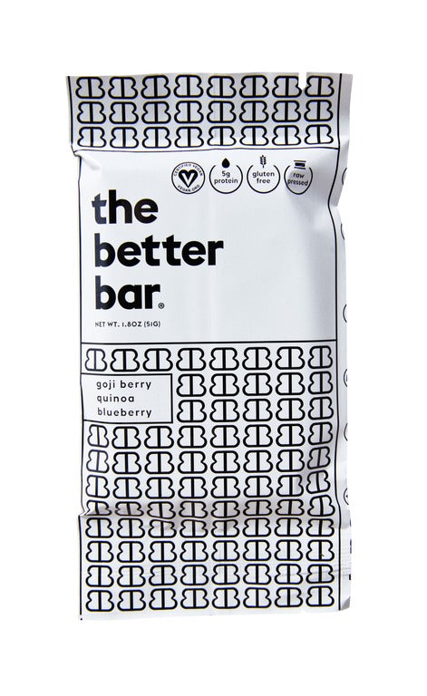 The Better Bar Original Goji Berry, Quinoa, and Blueberry Vegan Energy Bar 1.8oz (12ct)