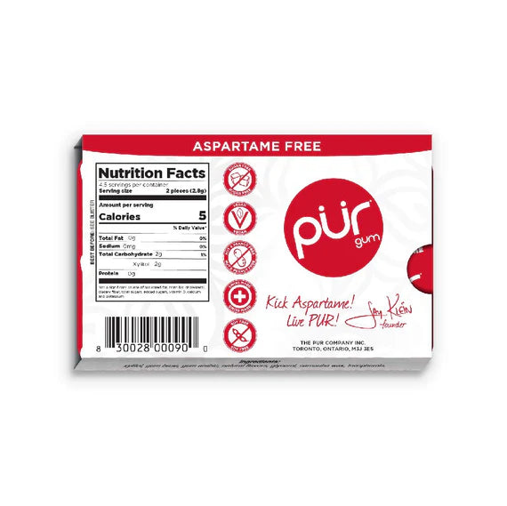 PUR Cinnamon Gum Blister Pack 9pc (12ct)