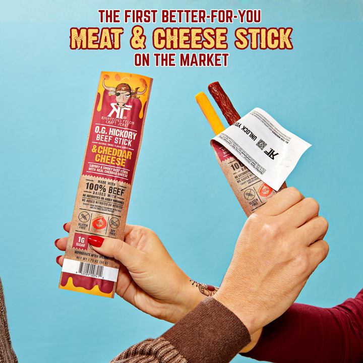 the first better for you meat and cheese stick on the market
