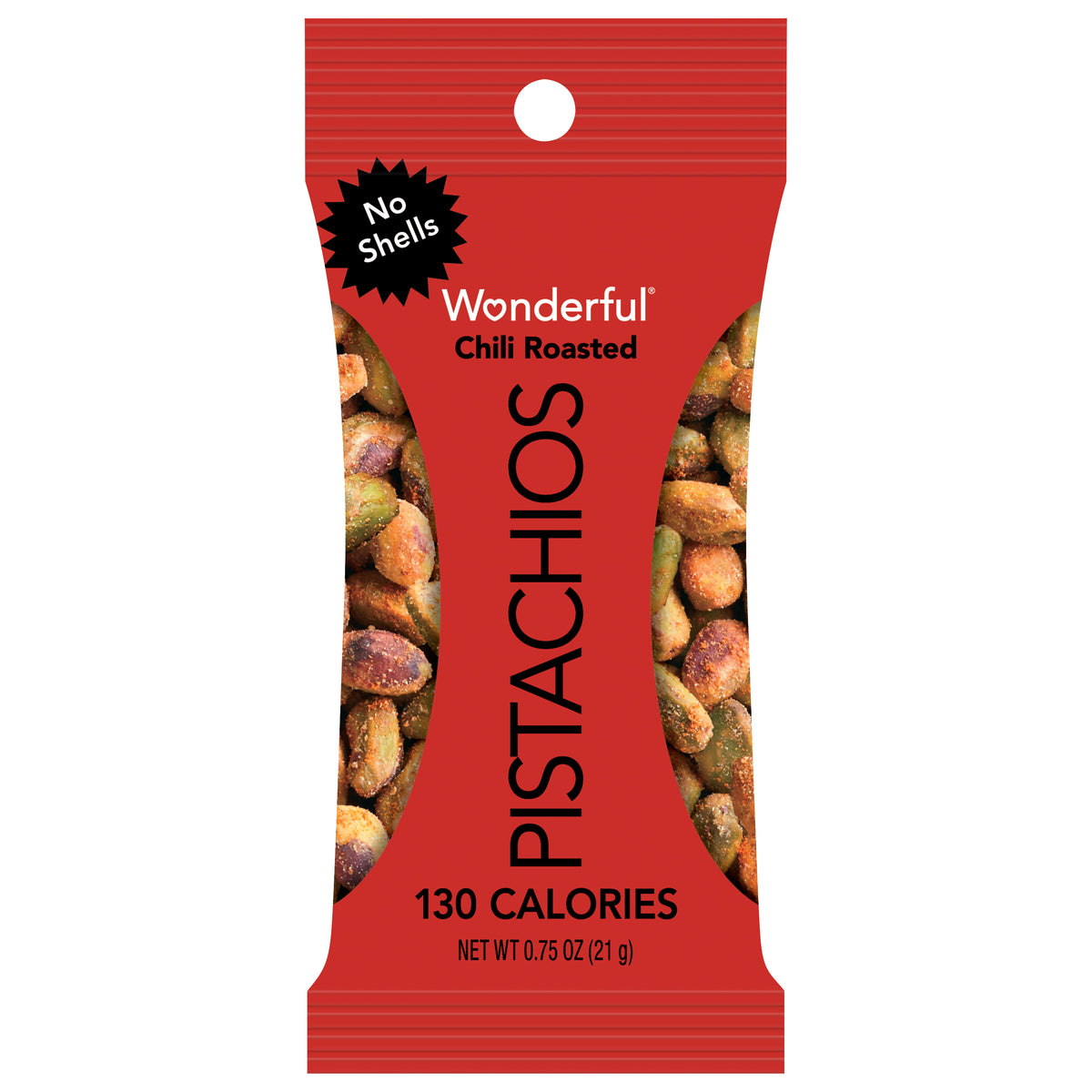 Wonderful Chili Roasted No Shells Pistachios 0.75oz (42ct)