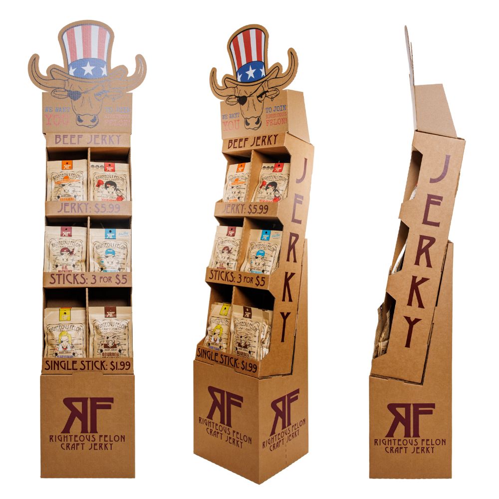 Shipper Retail Example Jerky Shipper Display - RTZN Brand Strategy