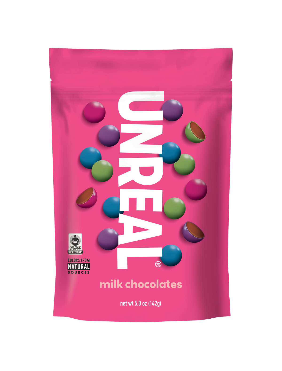 UnReal Milk Chocolate Gems Pouch Bag 5oz (6ct)