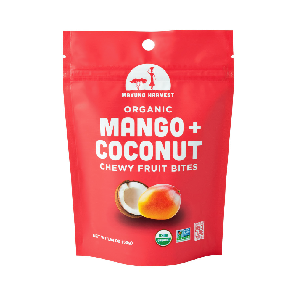 Mavuno Mango + Coconut Organic Chewy Fruit Bites 1.94oz (8ct)