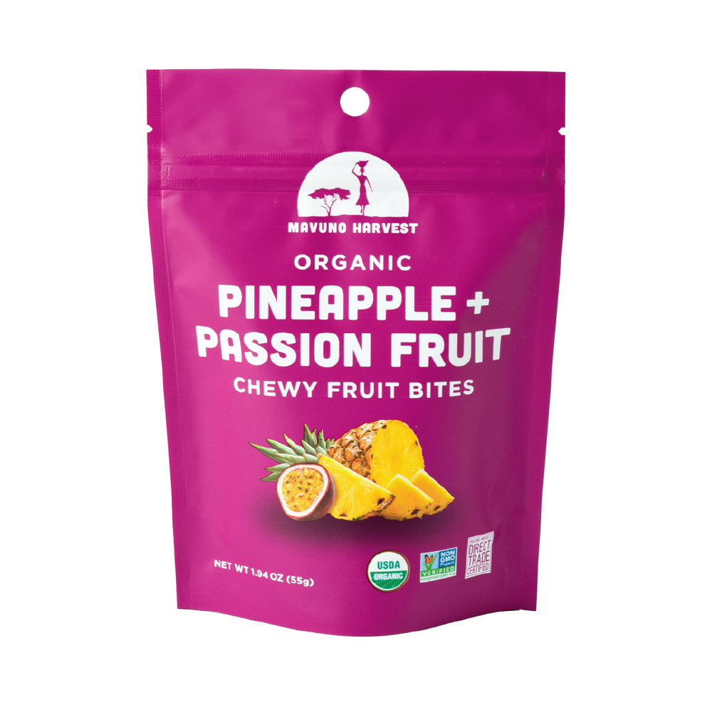 Mavuno Pineapple + Passion Fruit Organic Chewy Fruit Bites 1.94oz (8ct)