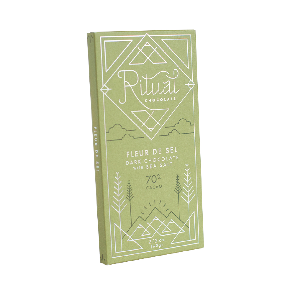 Ritual Fleur de Sel 70% Cacao Dark Chocolate Sea Salt Bar 2.12oz (12ct)