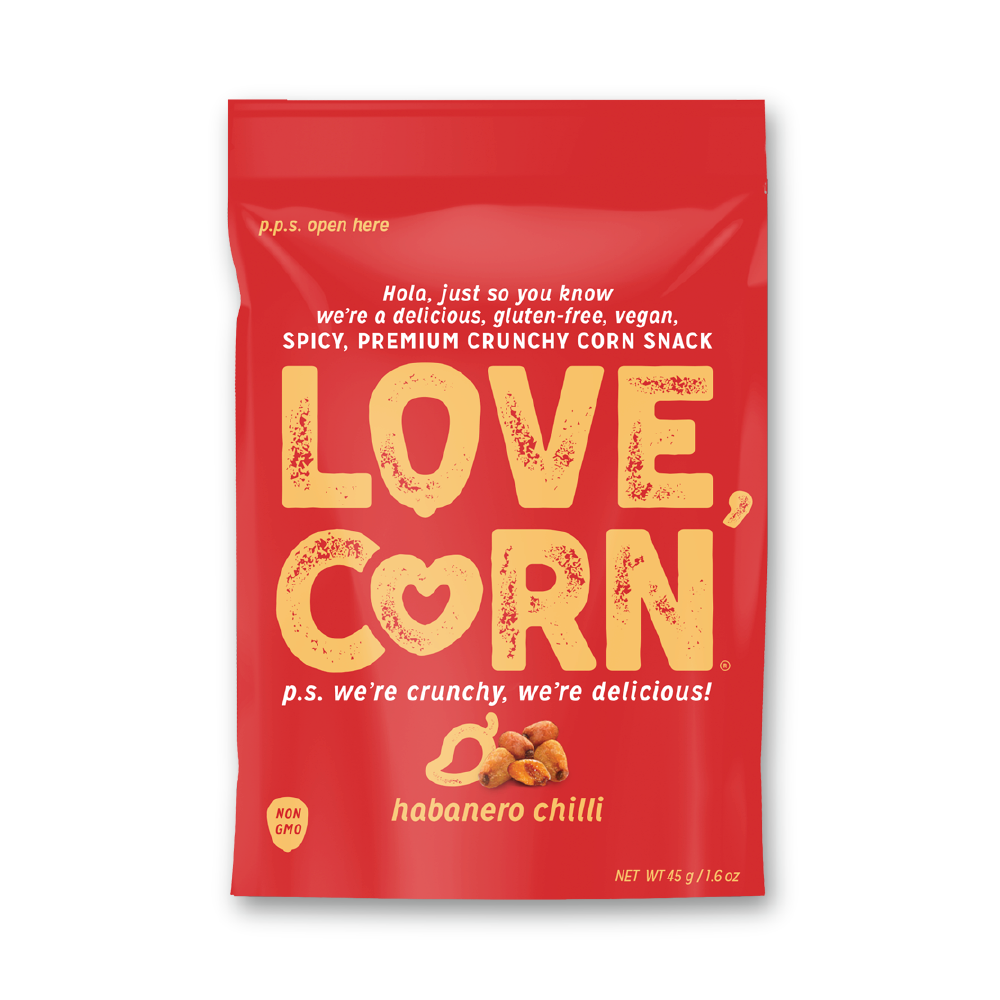Love Corn Habanero Chili Premium Roasted Corn 1.6oz (10ct)