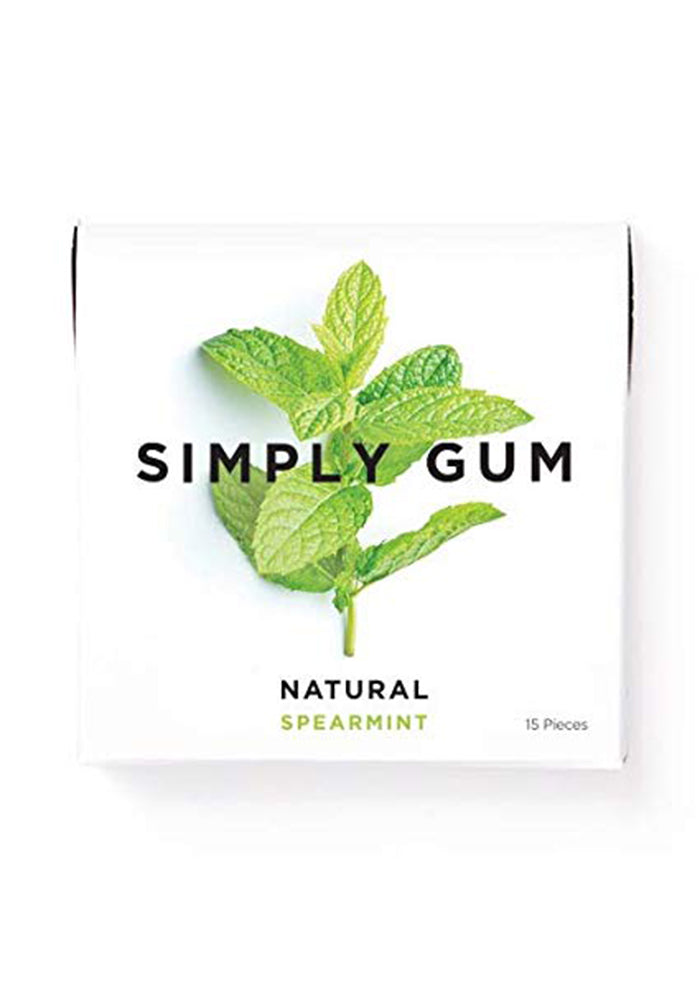 Simply Gum Spearmint Chewing Gum 15pc (12ct)