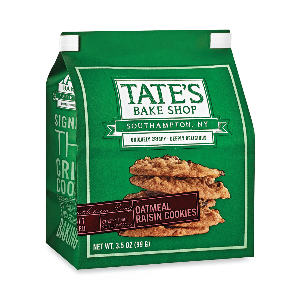 Tate&#39;s Bake Shop Oatmeal Raisin Cookies 3.5oz (12ct)
