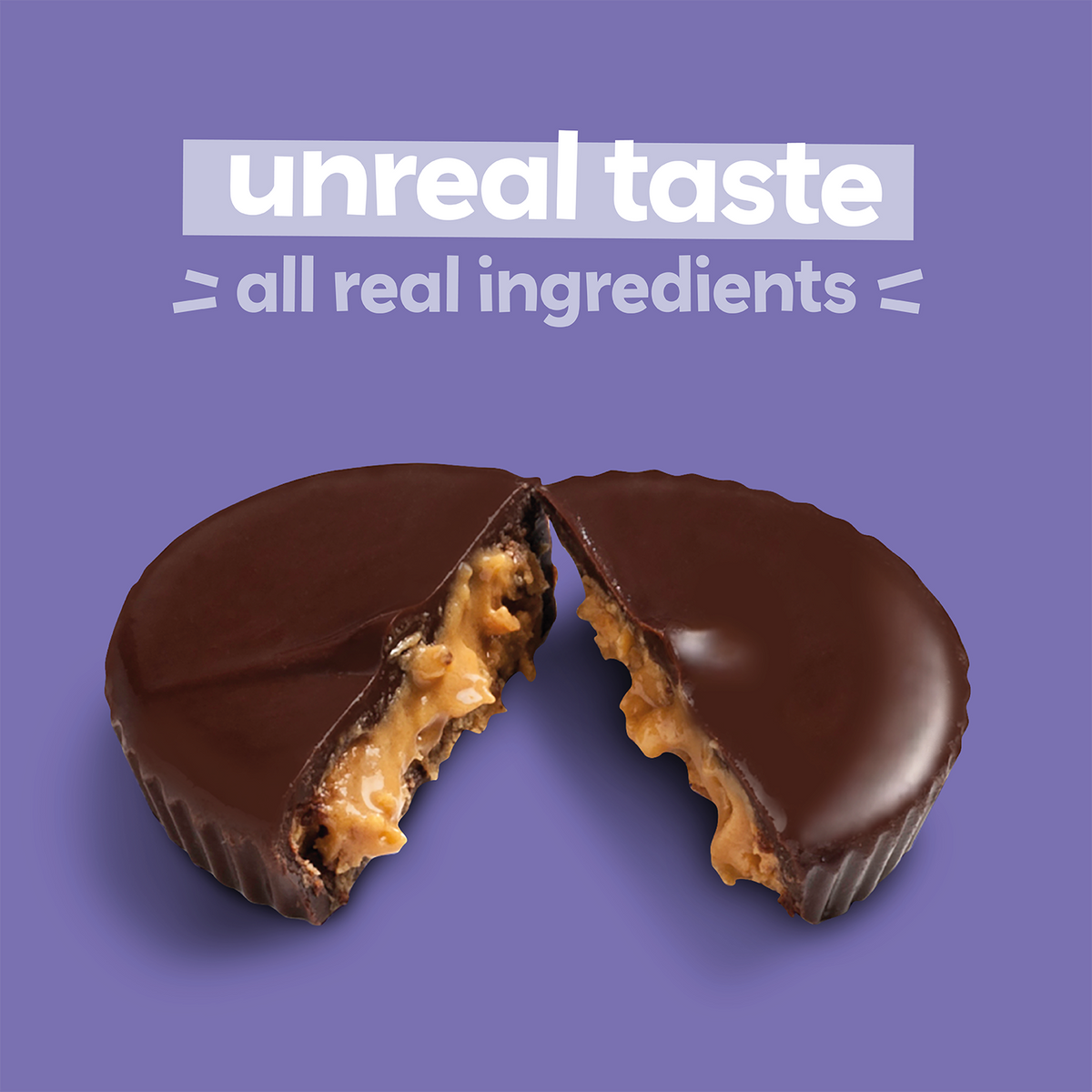 UnReal Mini Dark Chocolate Almond Butter Cups 0.5oz (40ct)
