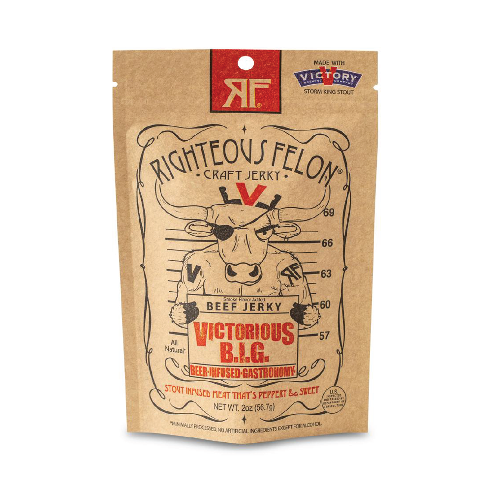 Righteous Felon Victorious B.I.G. Beef Jerky 2oz (8ct)